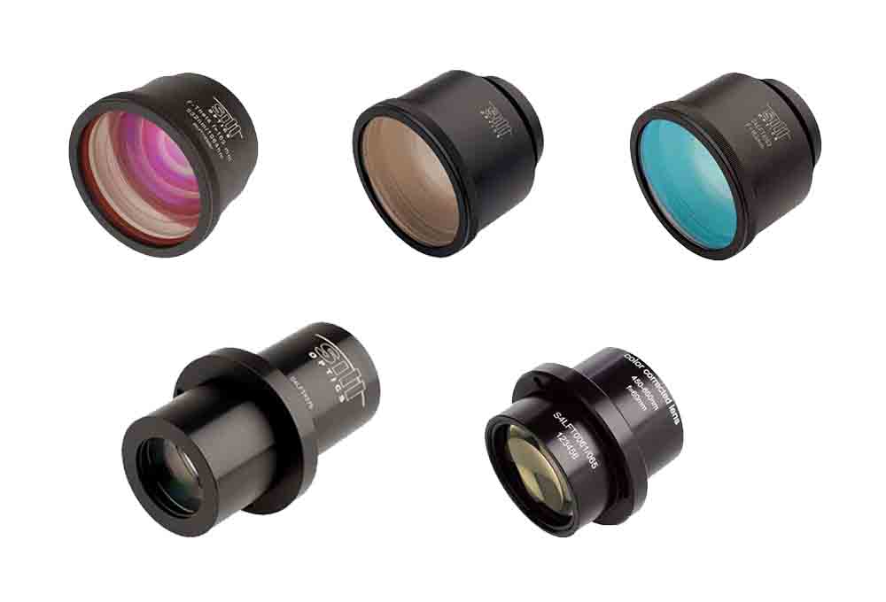 Multi-Spectral f-Theta Lenses